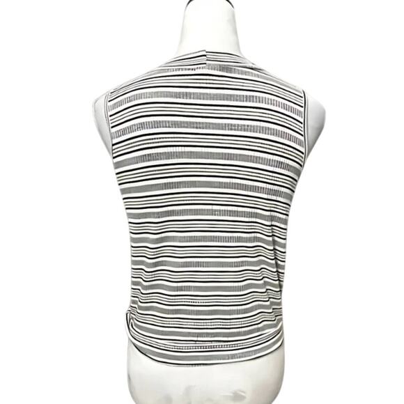 Caution To The Wind Crop Top Striped Front Twist Sleeveless Multicolor Women’s S - Picture 4 of 7